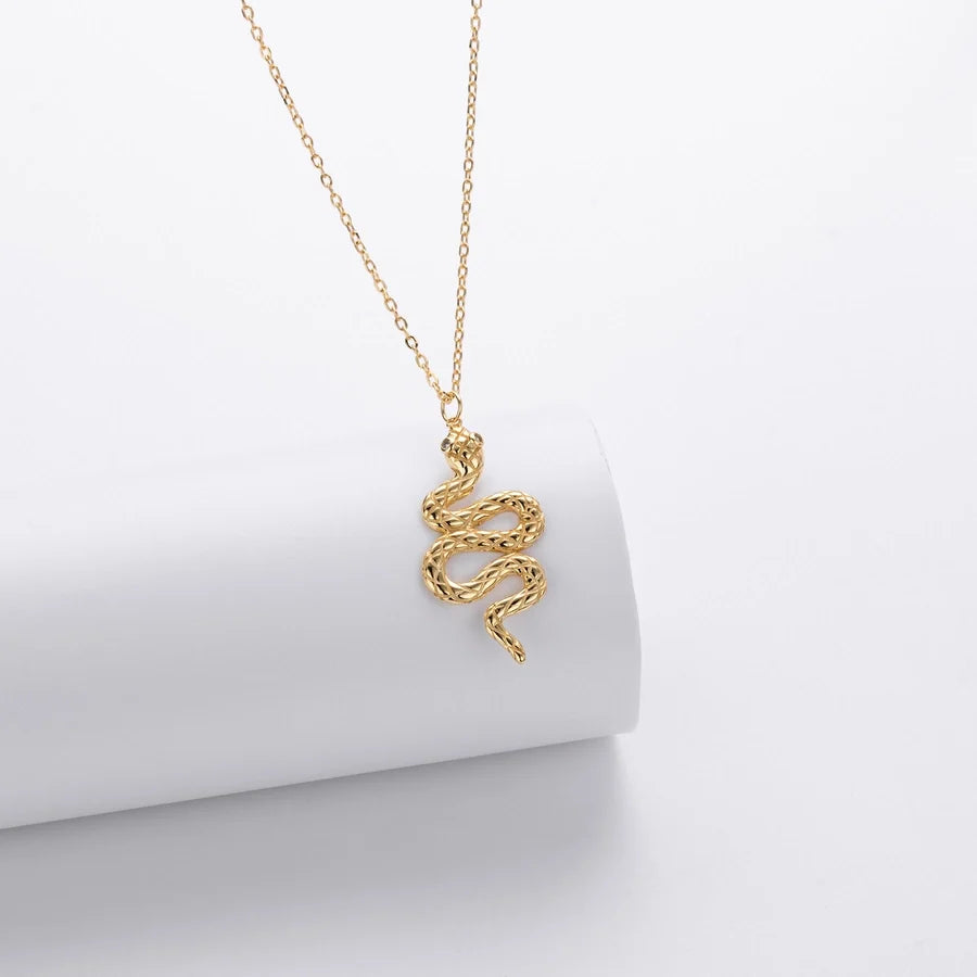 925 Sterlingsilber Zirkon Kabelkette Einlage Schlangenanhänger Halskette | Shop Nory
