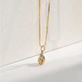 925 Sterling Silver Zircon Box Chain Einlage Conch Anhänger Halskette | Shop Nory