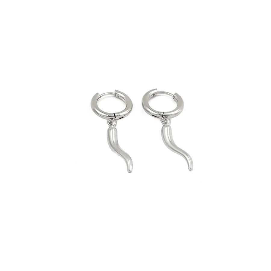 Ohrringe "Chilli" Unisex in Edelstahl - 18k vergoldet | Shop Nory
