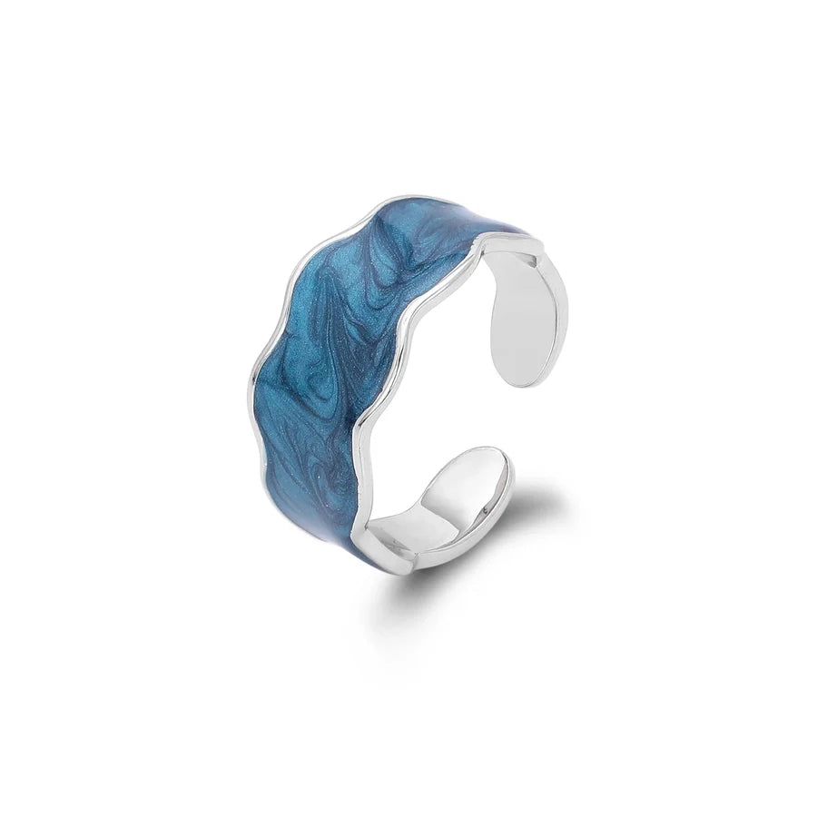 18K vergoldet Weißgold plattiert Rhodium plattiert 925 Sterling Silber geometrische Ringe 925 Sterling Silber Ringe | Shop Nory