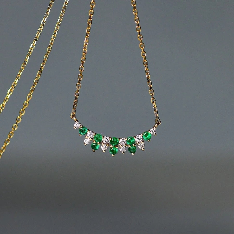 925 Sterling Silber Zirkon Kabelkette Einlage Geometrische Halskette | Shop Nory