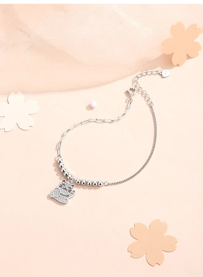 925 Sterling Silver Paperclip Chain Kabelkette Armbänder Elegant | Shop Nory