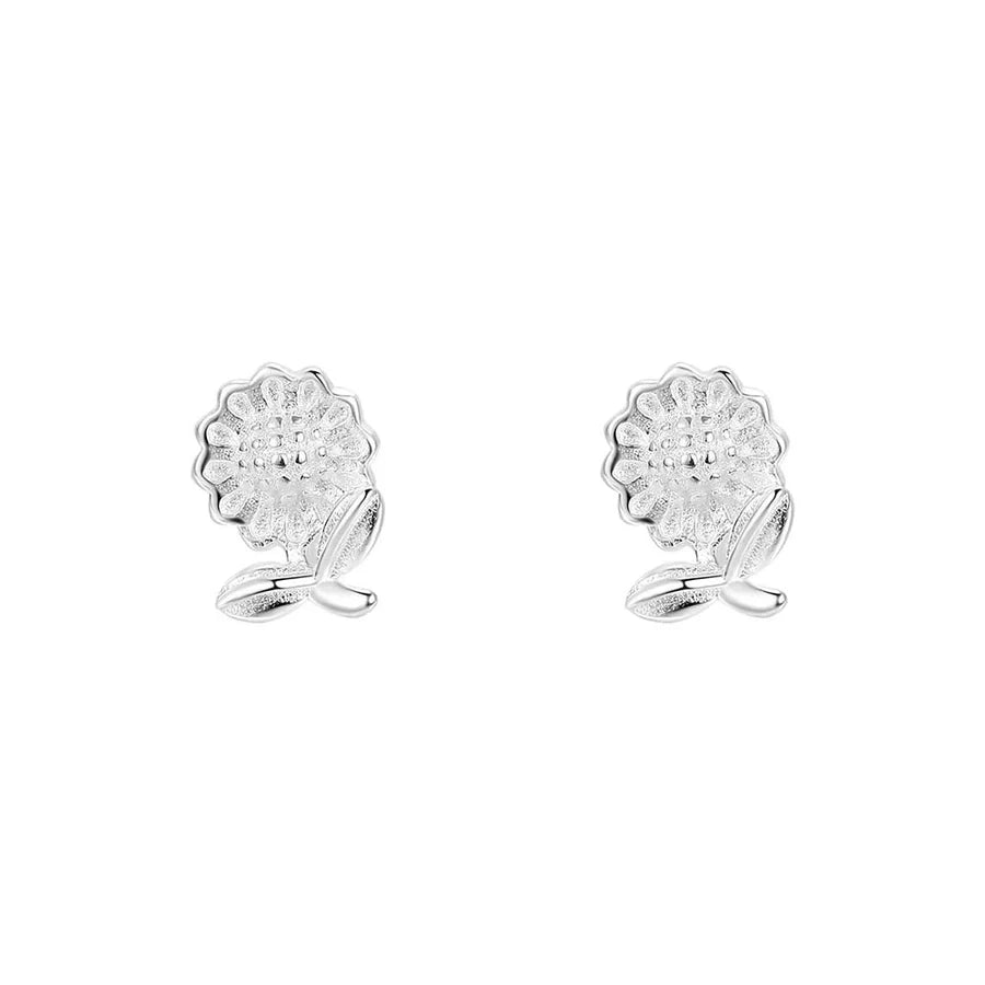 1 Paar 925 Sterling Silber 925 Sterling Silber Ohrringe Sonnenblume Ohrstecker | Shop Nory