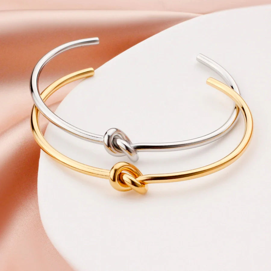 Armband "Knot" Bangle - 18k vergoldet | Shop Nory