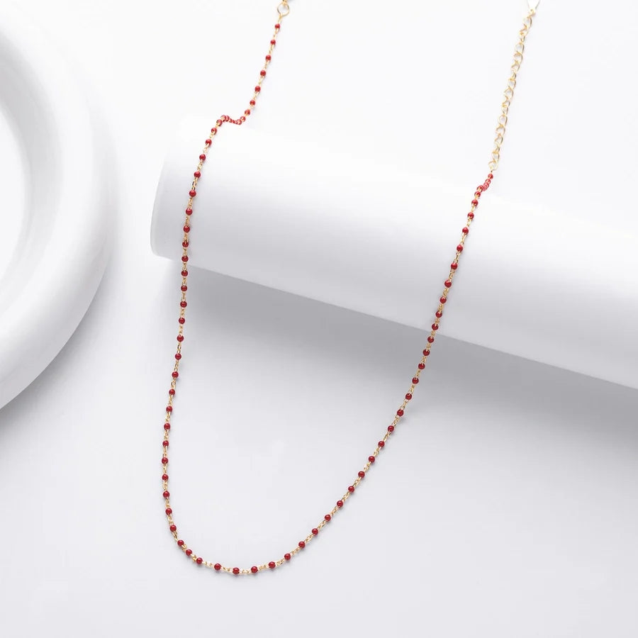 925 Sterling Silber Rack Plated Plated Langlebige Plated Kabelkette Geometrische Halskette | Shop Nory