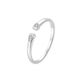 925 Sterling Silver Zirkon Tier Pfotenabdruck Offene Ringe 925 Sterling Silver Ringe | Shop Nory