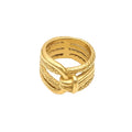 Ring "Cleopatra" schlangenform in Edelstahl - 18k vergoldet | Shop Nory