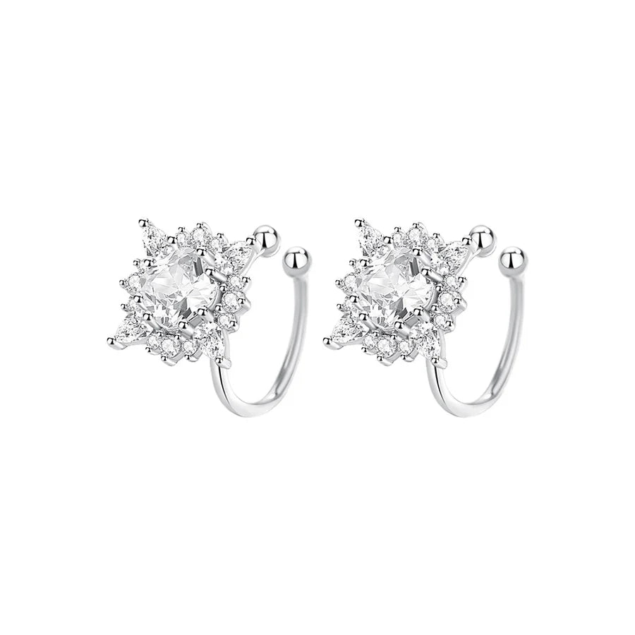 1 Paar 925 Sterling Silber Zirkon 925 Sterling Silber Ohrringe Stern Ohr Cuffs | Shop Nory