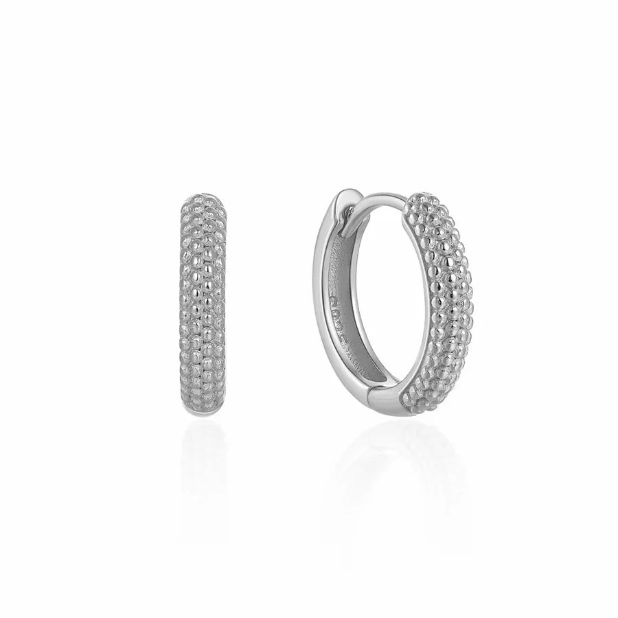 K Gold Plated Weißgold plattiert 925 Sterling Silber Zirkon 925 Sterling Silber Ohrringe Geometrische Ohrringe | Shop Nory