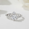 925 Sterlingsilber Zirkon Krone Verstellbarer Ring 925 Sterlingsilber Ringe | Shop Nory