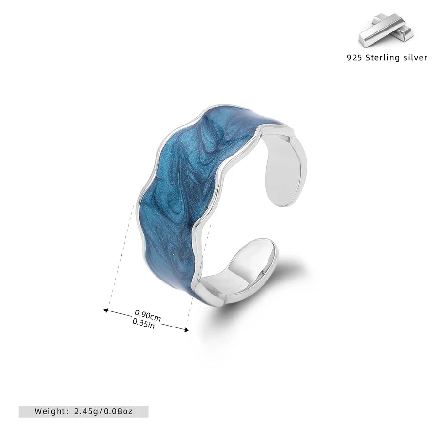 18K vergoldet Weißgold plattiert Rhodium plattiert 925 Sterling Silber geometrische Ringe 925 Sterling Silber Ringe | Shop Nory