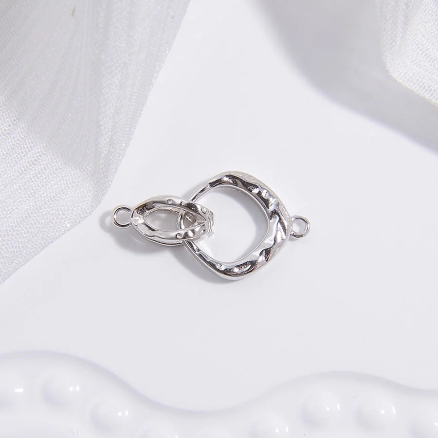 S925 Silber Glänzend Geklopft Schlangenförmige Schnalle Handgemacht DIY Perlen Armband Halskette Universelles Gelenk Empfangs Schwanzschnalle Sk76 | Shop Nory