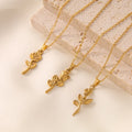 Halskette Rose Unisex in Edelstahl - 18k vergoldet | Shop Nory
