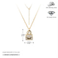 925 Sterling Silber Rack Plattiert Langlebig Plattiert Zirkon Kabelkette Tasche Anhänger Halskette | Shop Nory