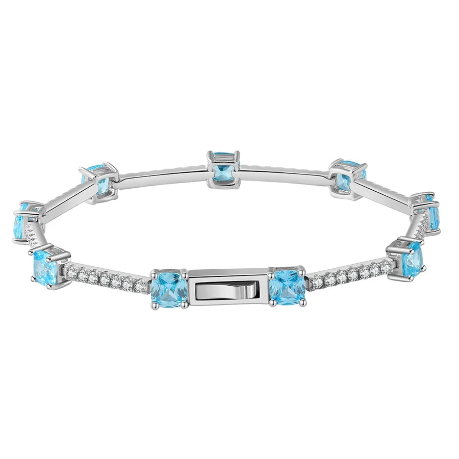 925 Sterling Silver Kabelkette Armbänder Luxuriöser Einfacher Stil Glänzend | Shop Nory