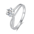 925 Sterling Silver Moissanite Zircon O-Shape Ringe | Shop Nory