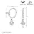 1 Paar 18K vergoldet Weißgold plattiert Rhodium plattiert 925 Sterlingsilber Zirkon 925 Sterlingsilber Ohrringe Geometrische Tropfohrringe | Shop Nory