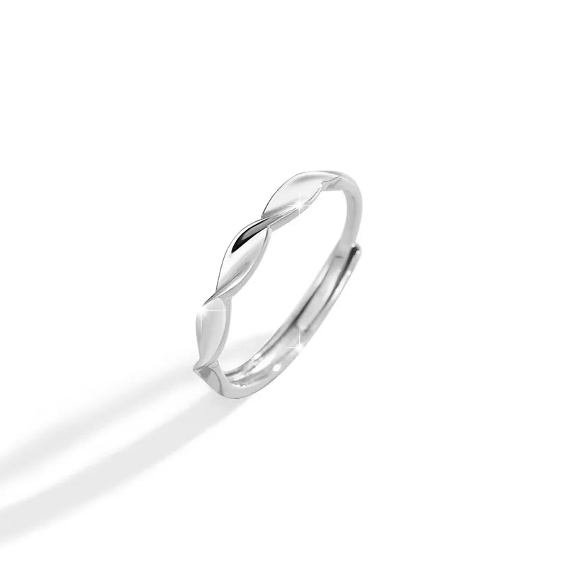 S999 Silber Zirkon Geometrische Offene Ringe | Shop Nory