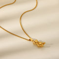 Unisex Halskette Teddy in Edelstahl - 18k vergoldet | Shop Nory