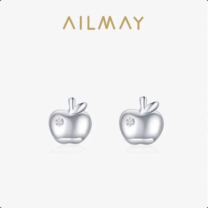 1 Paar 925 Sterling Silber Zirkon Apfel Ohrstecker | Shop Nory