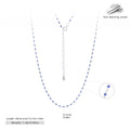 925 Sterling Silber Rack Plated Plated Langlebige Plated Kabelkette Geometrische Halskette | Shop Nory