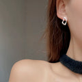 1 Paar 18K vergoldete Silber 925 Sterling Silber Ohrringe geometrische Ohrstecker | Shop Nory