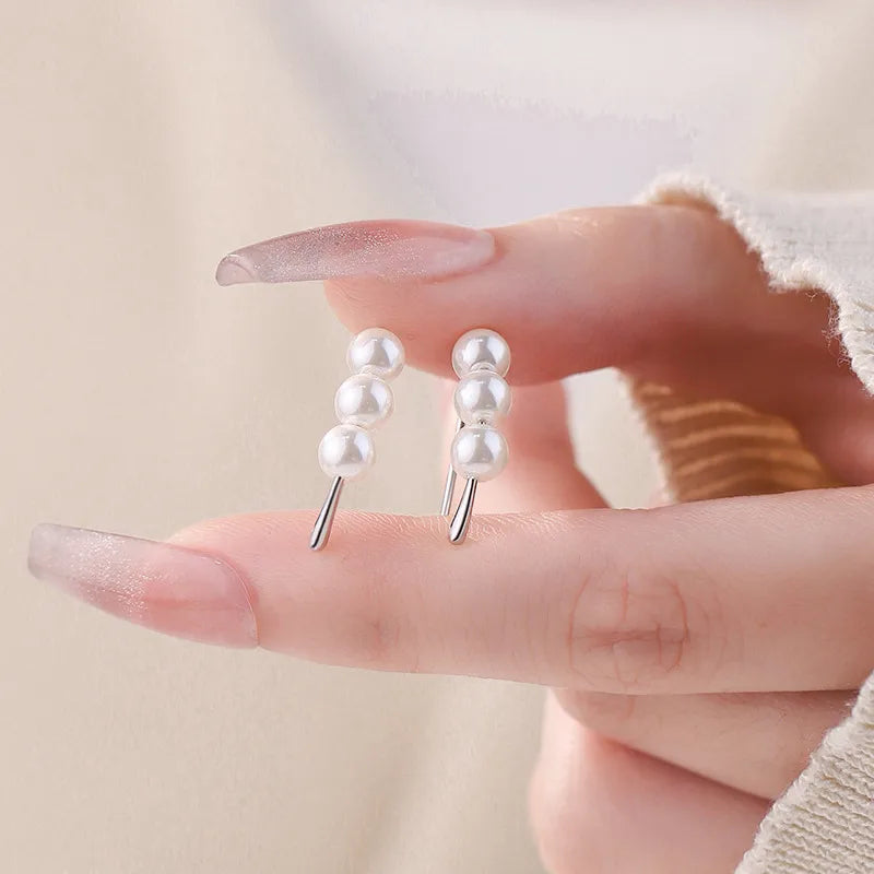 1 Paar S990 Sterlingsilber 925 Sterlingsilber Ohrringe Geometric Ohrhaken | Shop Nory