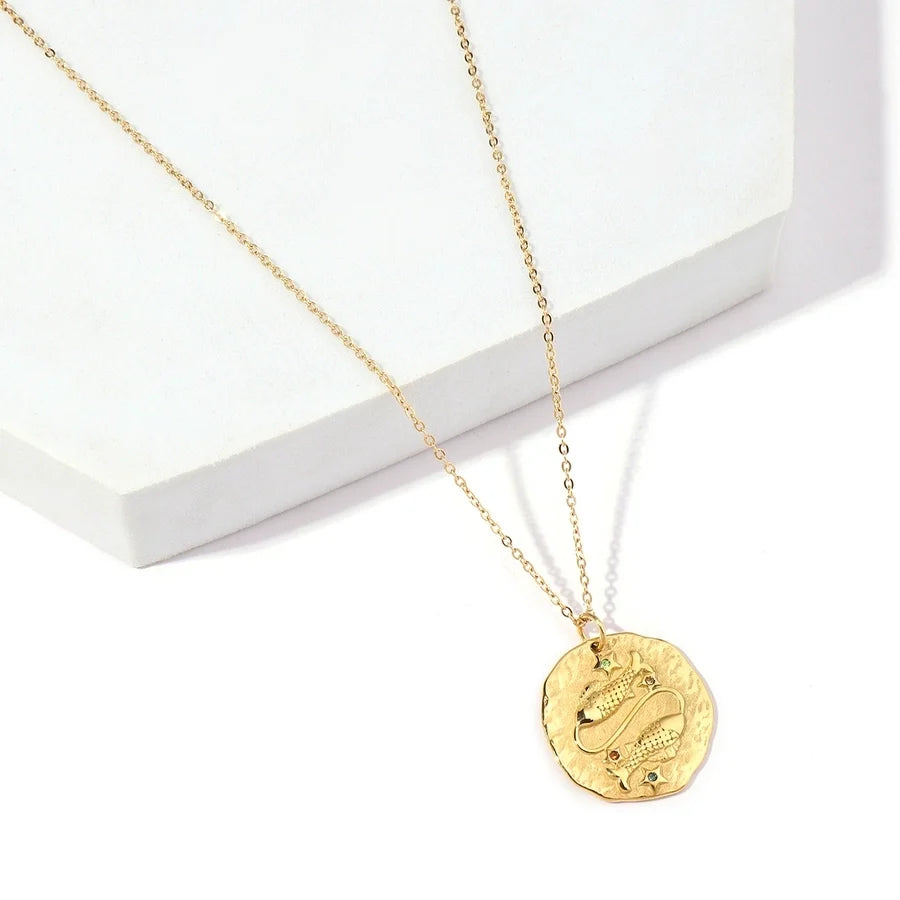 Halskette "Zodiac" in Edelstahl - 18k vergoldet | Shop Nory