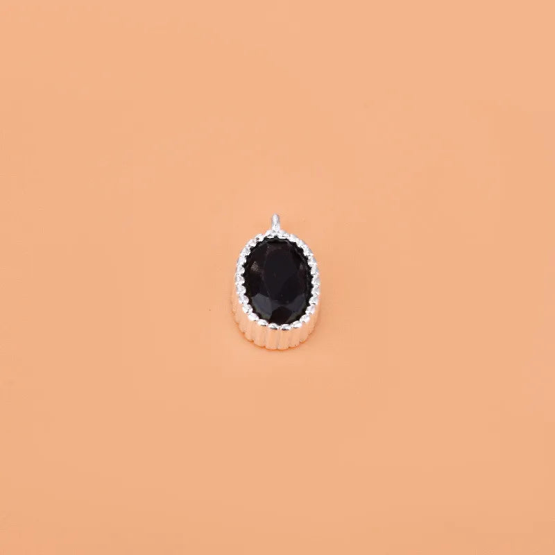 1 Stück 8.8*5.2mm Loch Unter 1mm 925 Sterling Silber Zirkon Geometrisch Polierte Anhänger Schmuck Zubehör | Shop Nory