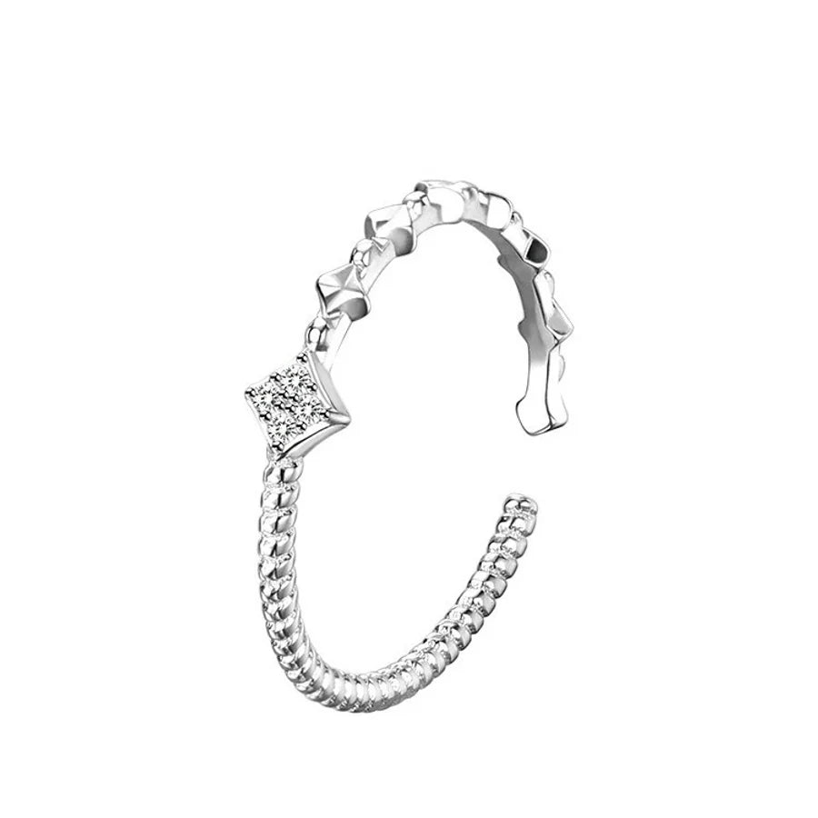 925 Sterling Silber Blumen Offene Ringe 925 Sterling Silber Ringe | Shop Nory