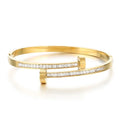 Bangle "Nail" in Edelstahl -18k vergoldet | Shop Nory