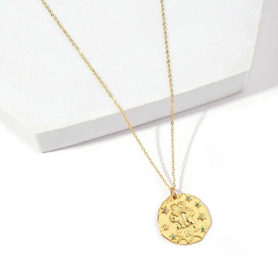 Halskette "Zodiac" in Edelstahl - 18k vergoldet | Shop Nory