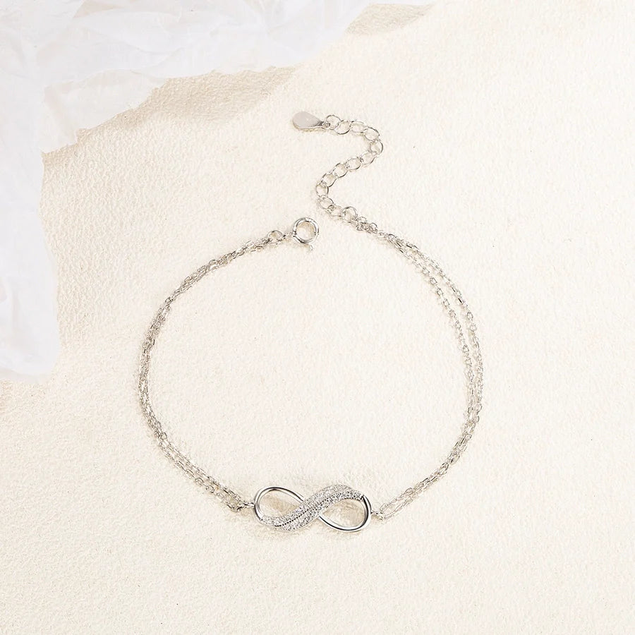 925 Sterling Silber Kabelkette Armbänder Einfacher Stil Klassischer Stil | Shop Nory