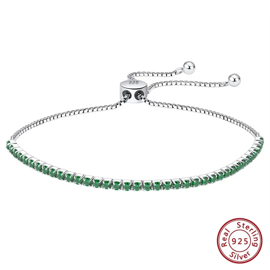 925 Sterling Silver Armbänder Tennisarmband IG-Stil Originaldesign Klassischer Stil | Shop Nory