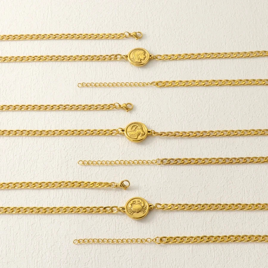 Sternzeichen Armband in Edelstahl - 18k vergoldet | Shop Nory