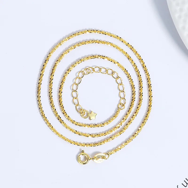 925 Sterling Silver Geflochtene Kette Plattierung Geometrische Halskette | Shop Nory
