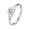 925 Sterling Silver Moissanite Zirkon O-Shape Offene Ringe | Shop Nory