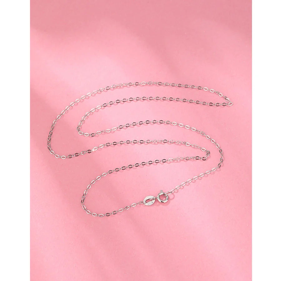 925 Sterling Silver Kabelkette Boxkette Einfarbige Halskette | Shop Nory