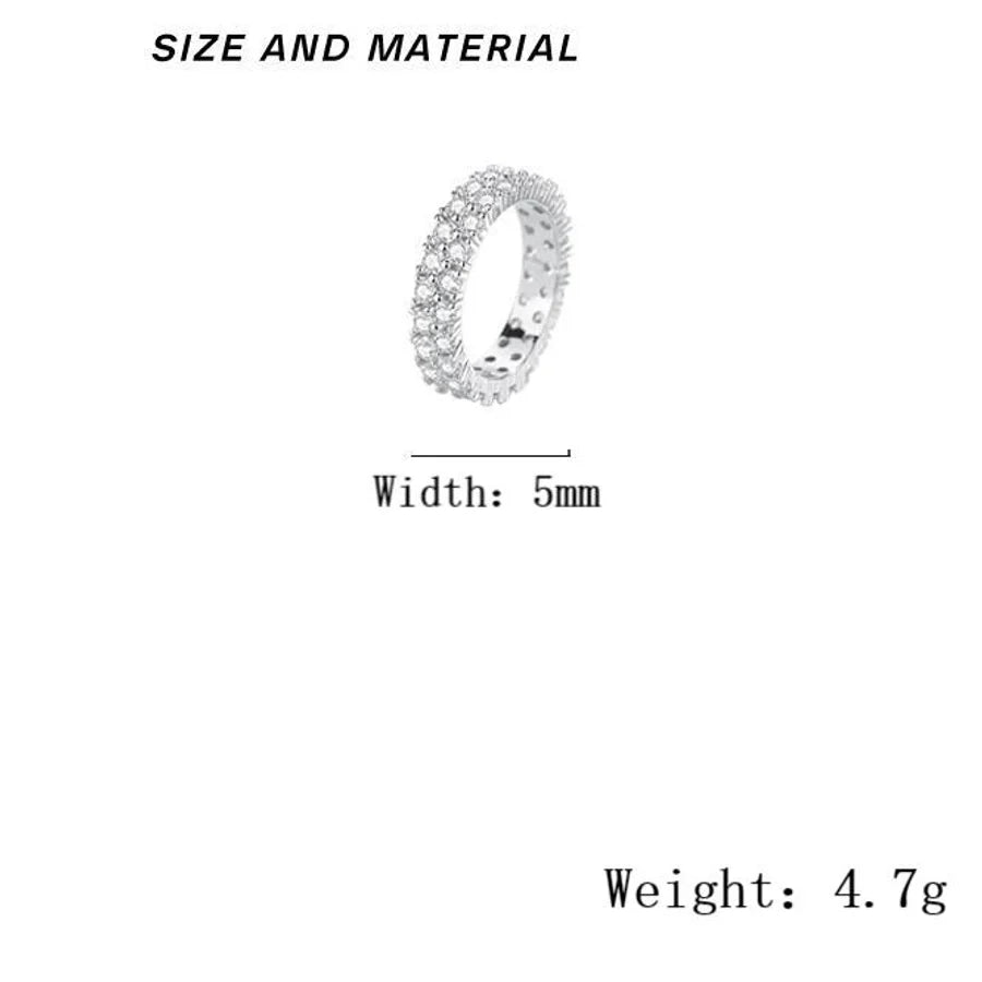 925 Sterling Silber Zirkon Runde Ringe 925 Sterling Silber Ringe | Shop Nory