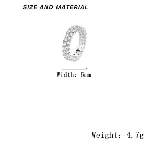925 Sterling Silber Zirkon Runde Ringe 925 Sterling Silber Ringe | Shop Nory
