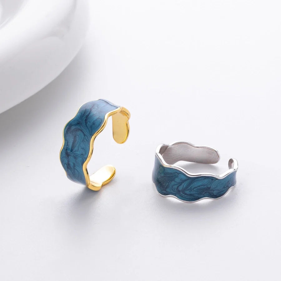 18K vergoldet Weißgold plattiert Rhodium plattiert 925 Sterling Silber geometrische Ringe 925 Sterling Silber Ringe | Shop Nory