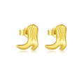 1 Paar 18K Gold plattiert Weißgold plattiert 925 Sterlingsilber 925 Sterlingsilber Ohrringe Boots Ohrstecker | Shop Nory