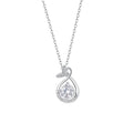 S999 Silber Zirkon Kabelkette Beschichtung Fischschwanz Anhänger Halskette | Shop Nory