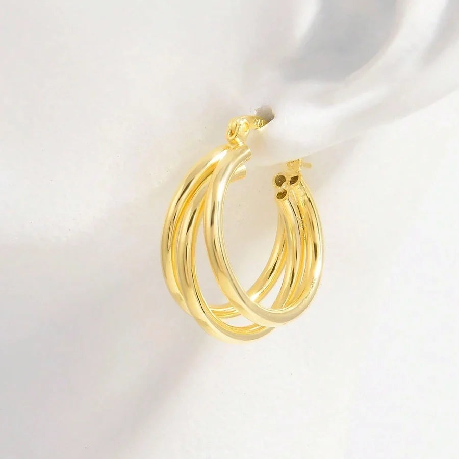1 Paar 14K vergoldet Weißgold plattiert 925 Sterling Silber 925 Sterling Silber Ohrringe U-Form Ohrringe | Shop Nory