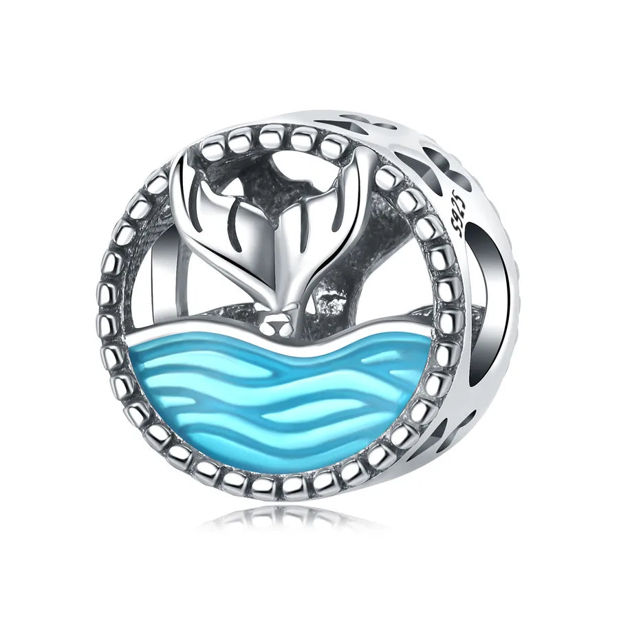 1 Stück 10*12mm 925 Sterling Silber Zirkon Herzform Fisch Polierte Perlen Schmuck Zubehör | Shop Nory