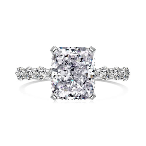 925 Sterling Silber Hochkohlenstoff-Diamant Herzform Ringe 925 Sterling Silber Ringe | Shop Nory