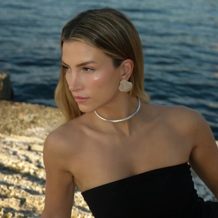 Choker "Nofre" silber in Edelstahl | Shop Nory