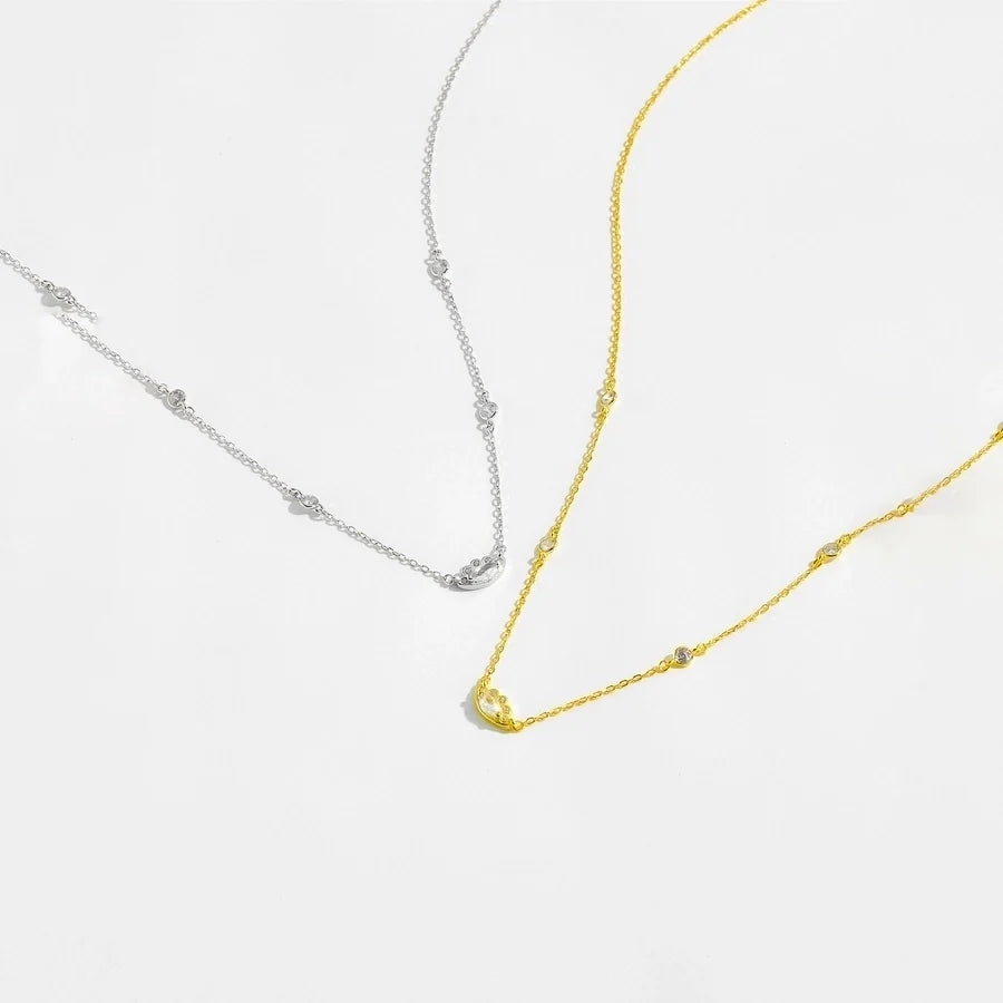 925 Sterling Silber Zirkon Kabelkette Teufelsauge Anhänger Necklace | Shop Nory