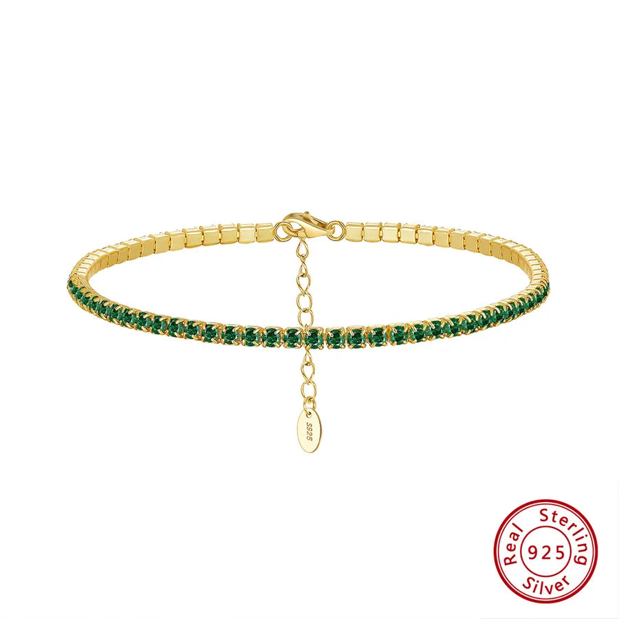 925 Sterling Silver Tennisarmband IG Stil Französischer Stil Klassischer Stil | Shop Nory