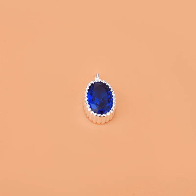 1 Stück 8.8*5.2mm Loch Unter 1mm 925 Sterling Silber Zirkon Geometrisch Polierte Anhänger Schmuck Zubehör | Shop Nory